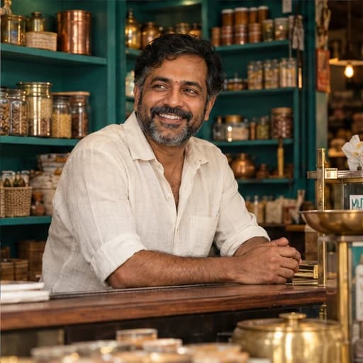AI-generated shop content concept